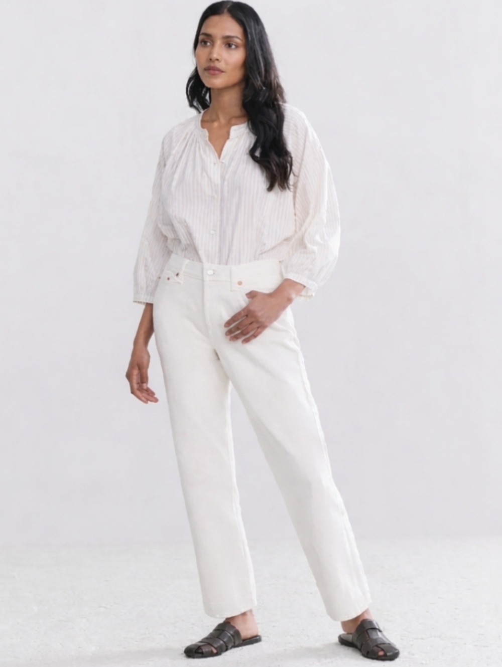 JENNI KAYNE STRIPED WILLOW BLOUSE
